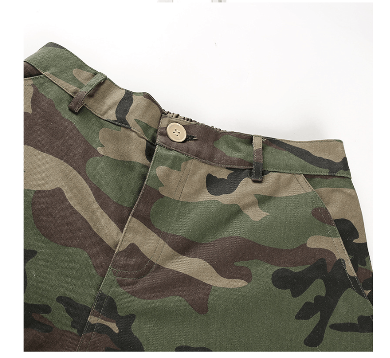 Camouflage fermeture éclair poutre pied - SpencerFashion