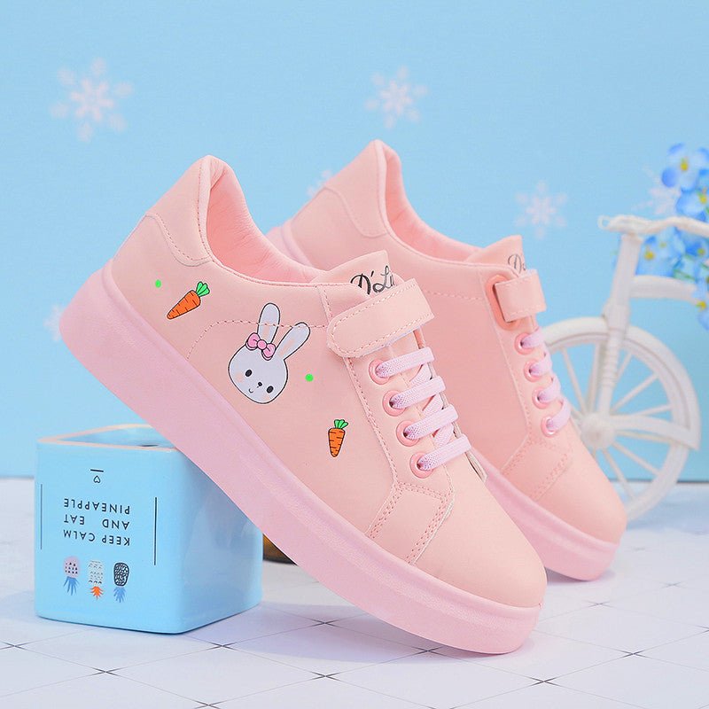 Chaussures de sport à semelles souples blanches pour les enfants - SpencerFashion