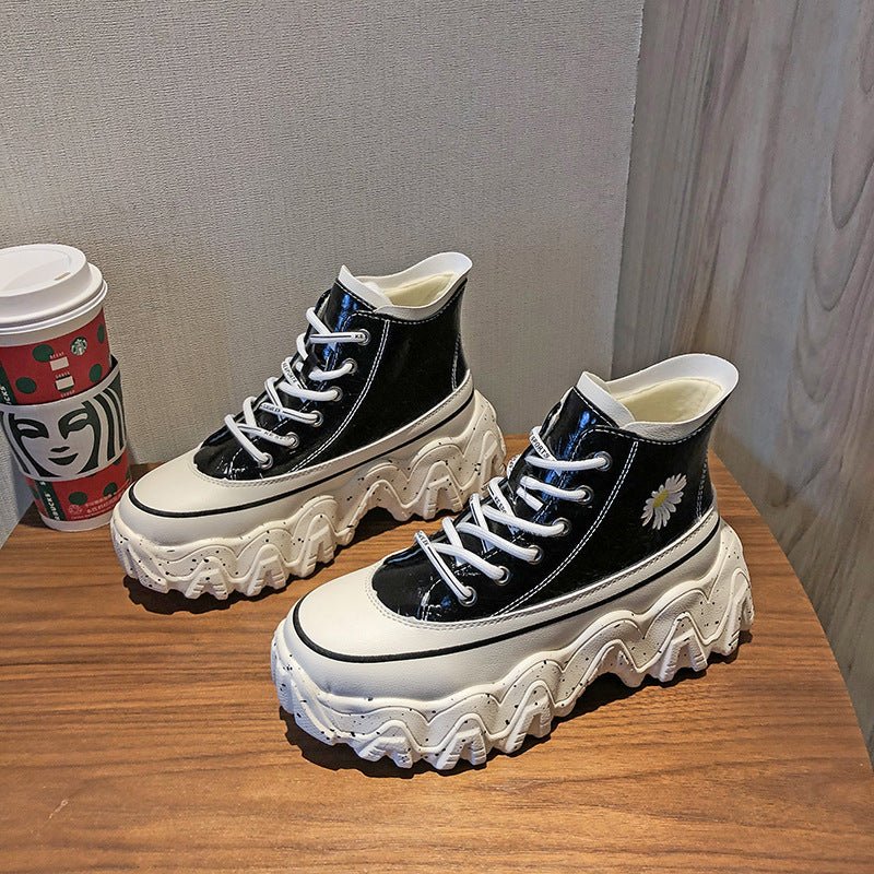 Chaussures montantes d'automne en forme de marguerite - SpencerFashion