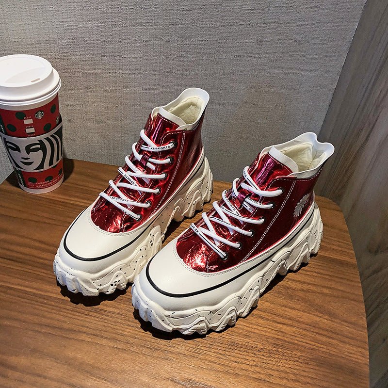 Chaussures montantes d'automne en forme de marguerite - SpencerFashion