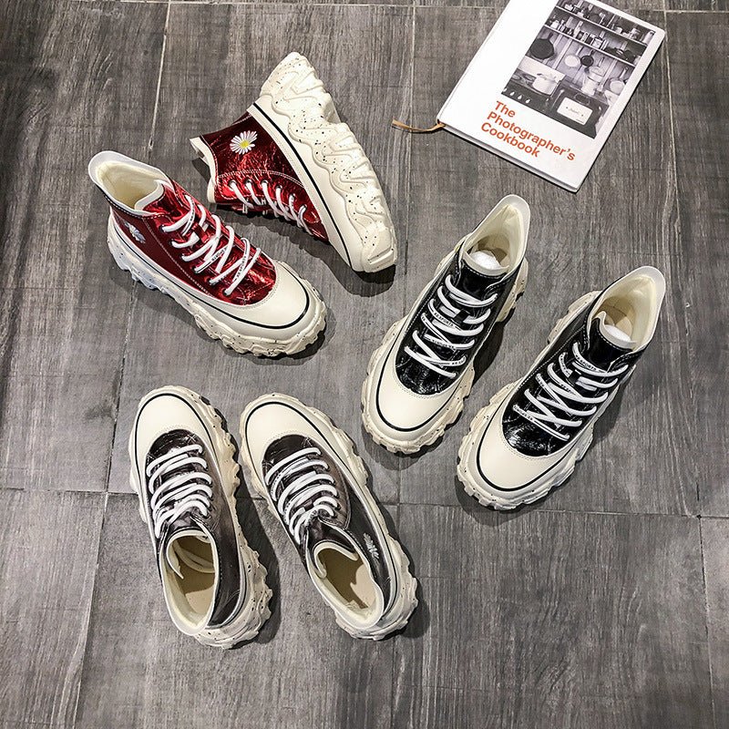 Chaussures montantes d'automne en forme de marguerite - SpencerFashion