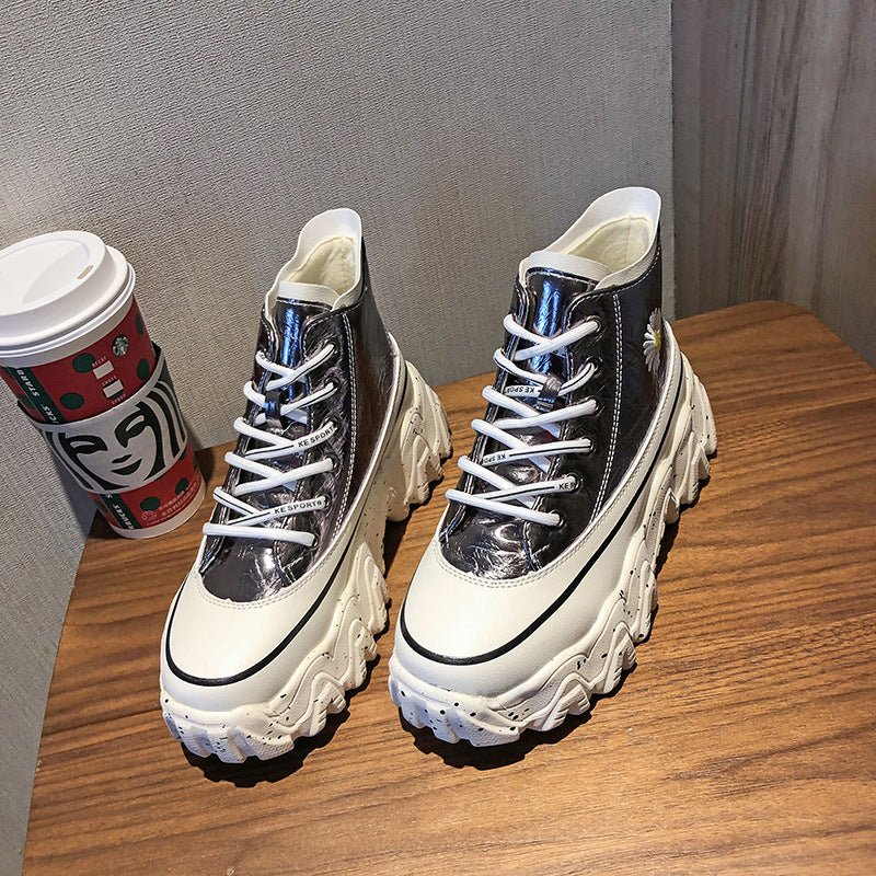 Chaussures montantes d'automne en forme de marguerite - SpencerFashion