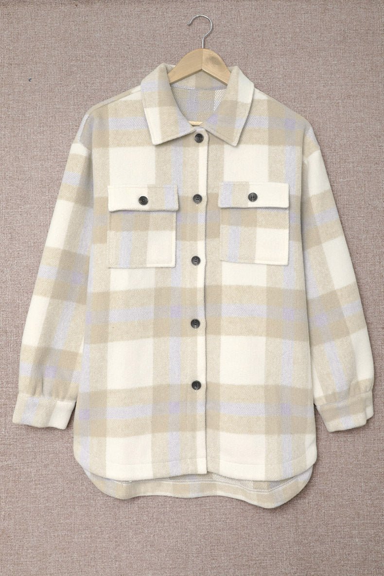 Chemise rembourrée à manches longues pour femmes - SpencerFashion