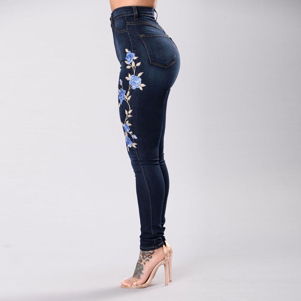 Jeans brodés - SpencerFashion