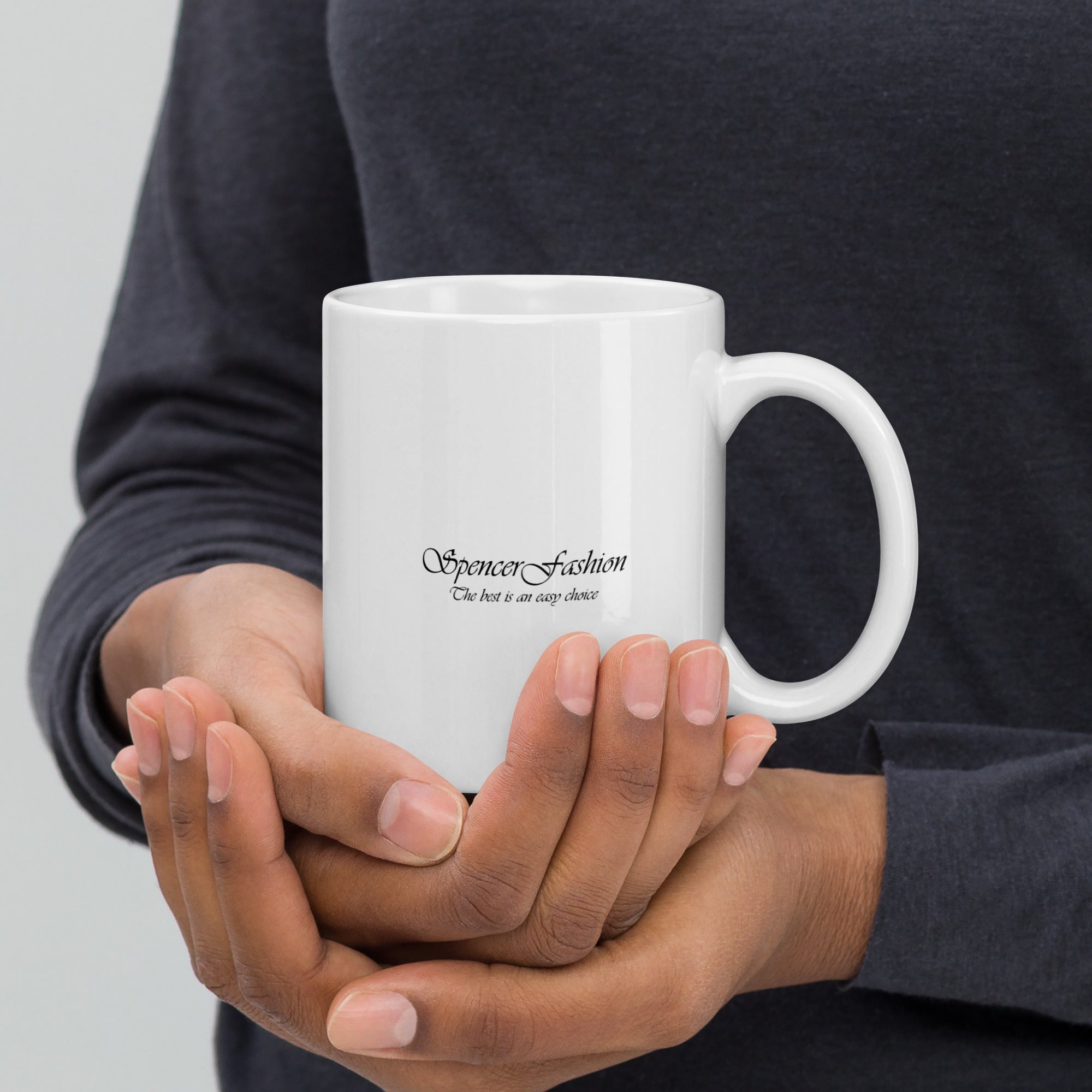 Mug Blanc Brillant - SpencerFashion