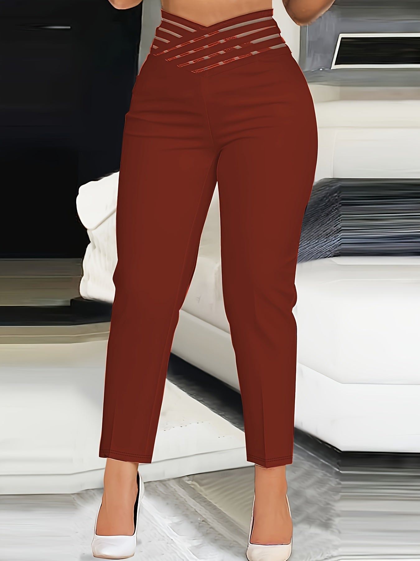 Pantalon Taille Haute - SpencerFashion