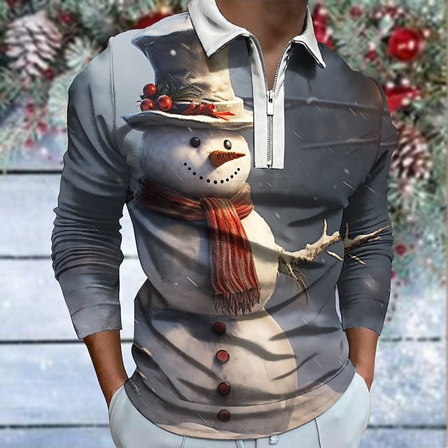 Polo Bonhomme de Neige Décontracté Homme - SpencerFashion