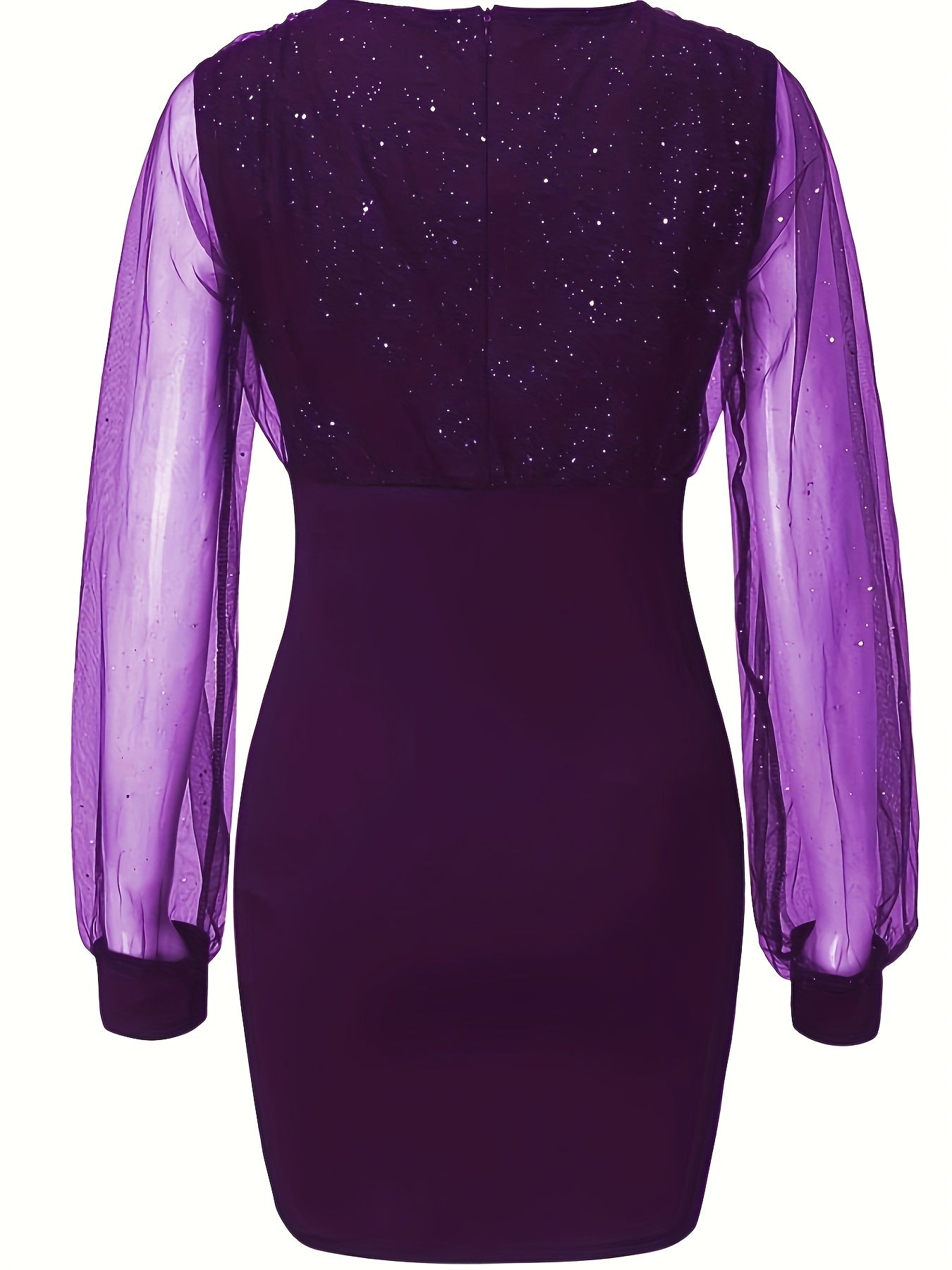 Robe élégante en maille semi-transparente et moulante - SpencerFashion