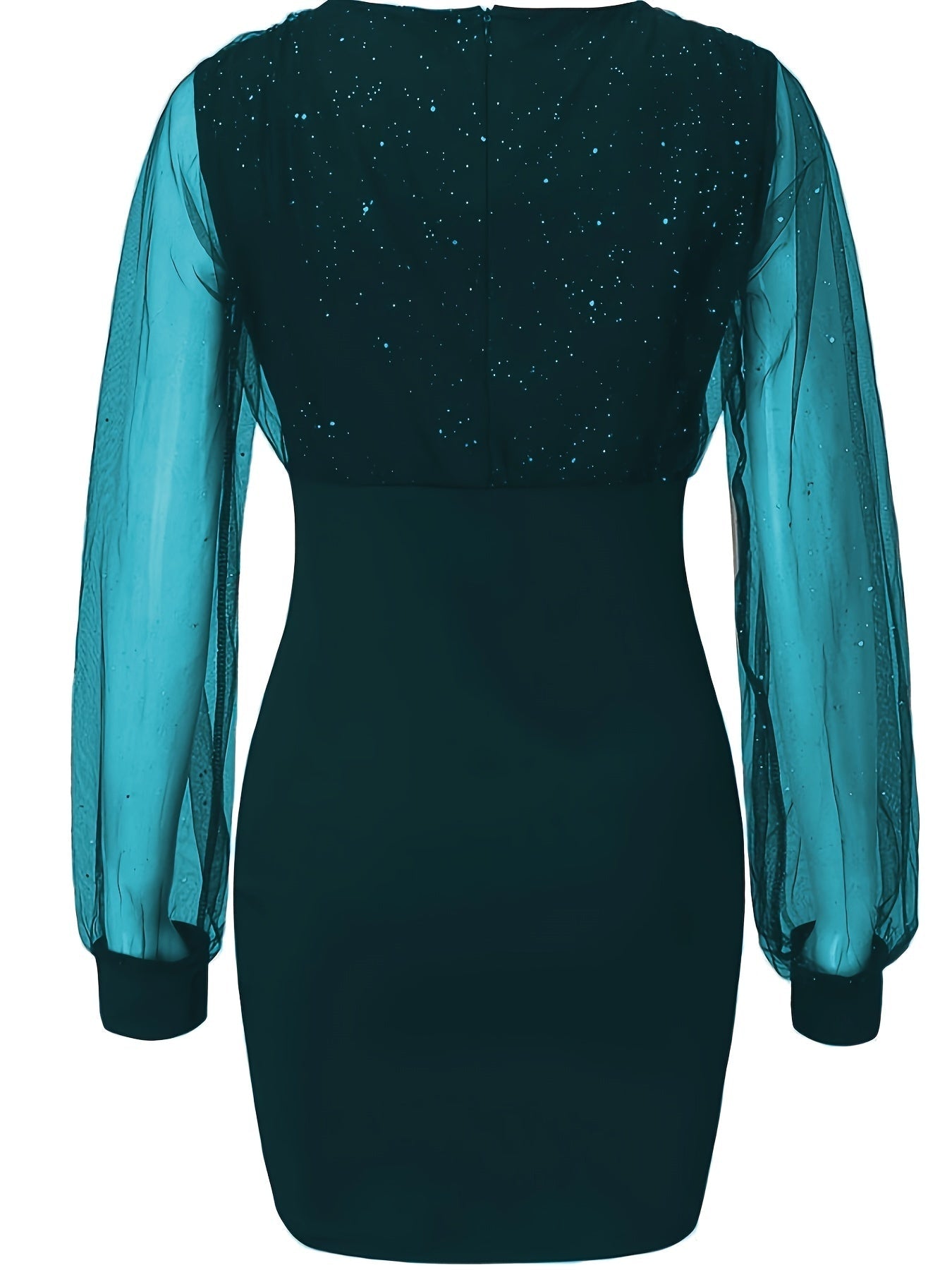 Robe élégante en maille semi-transparente et moulante - SpencerFashion