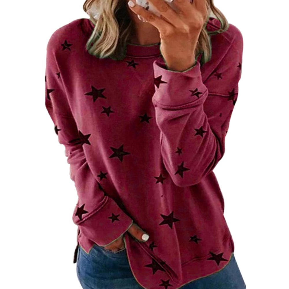 Sweatshirt à manches longues imprimé pour dames - SpencerFashion