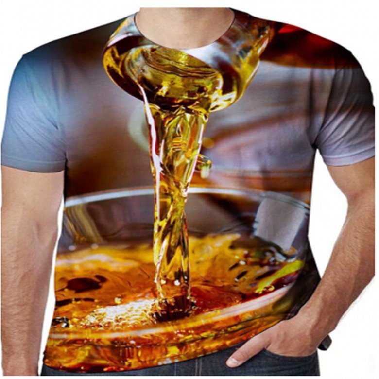 T-shirt à manches courtes pour hommes 3D - SpencerFashion