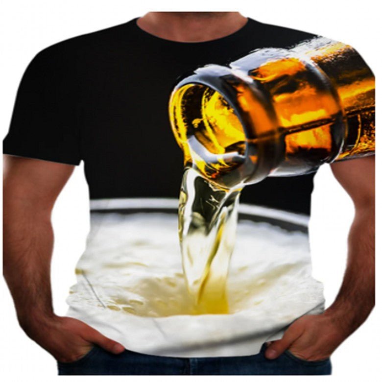 T-shirt à manches courtes pour hommes 3D - SpencerFashion