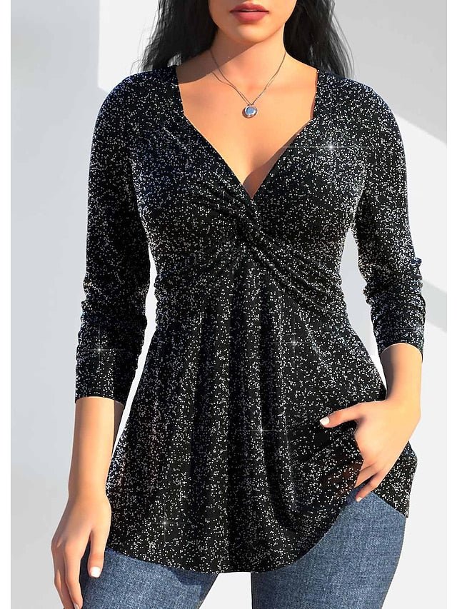 Top fluide chatoyant pour femmes - parfait pour les soirées décontractées - SpencerFashion