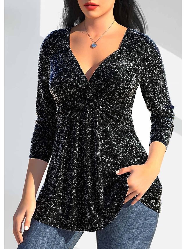 Top fluide chatoyant pour femmes - parfait pour les soirées décontractées - SpencerFashion