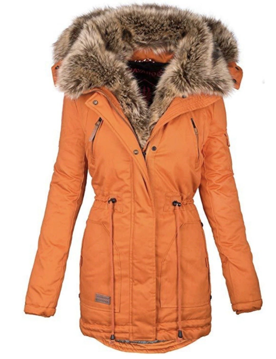 Veste chaude d'hiver fermeture éclair manches longues - SpencerFashion